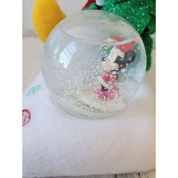 Kcare disney mickey mouse snow AS IS globe animated xmas decor plush figure tree - Picture 5 of 8